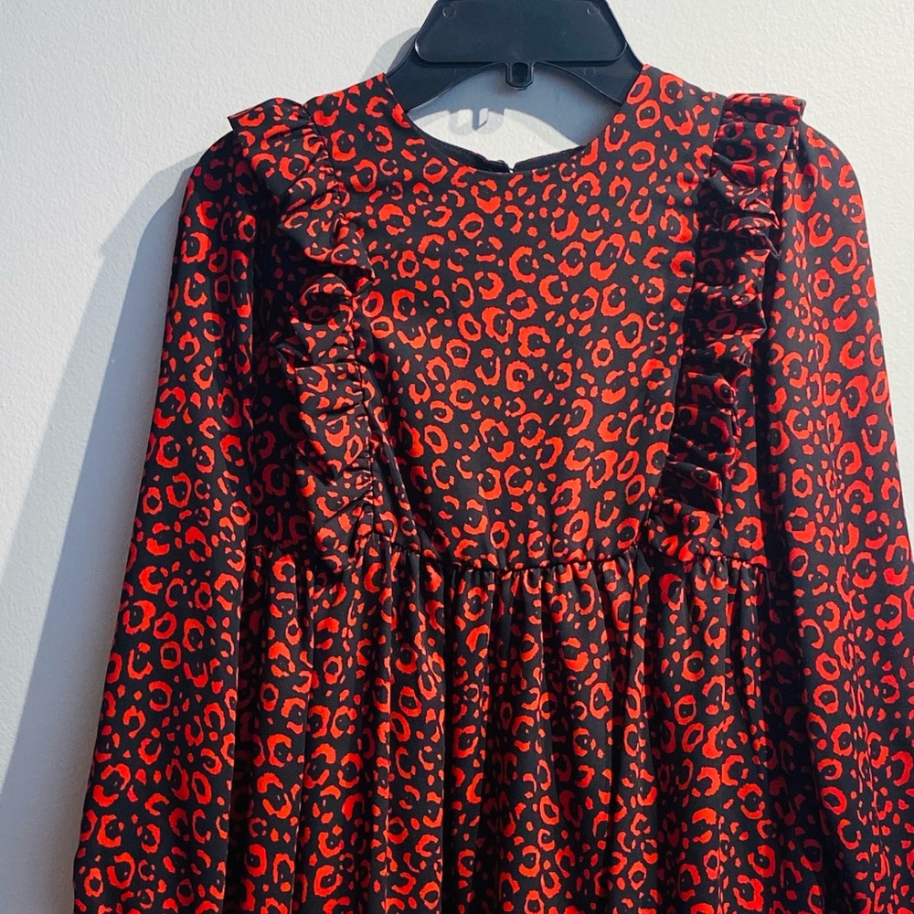 PICCOLA LUDO**Red/Black Kim Ruffle Dress**Size 8,10 $185 - Picture 4 of 4